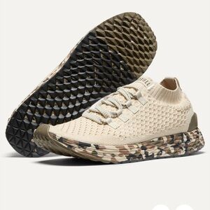 NOBULL women’s Allday knit Sneakers Beige camo New NIB 7.5 training trainers